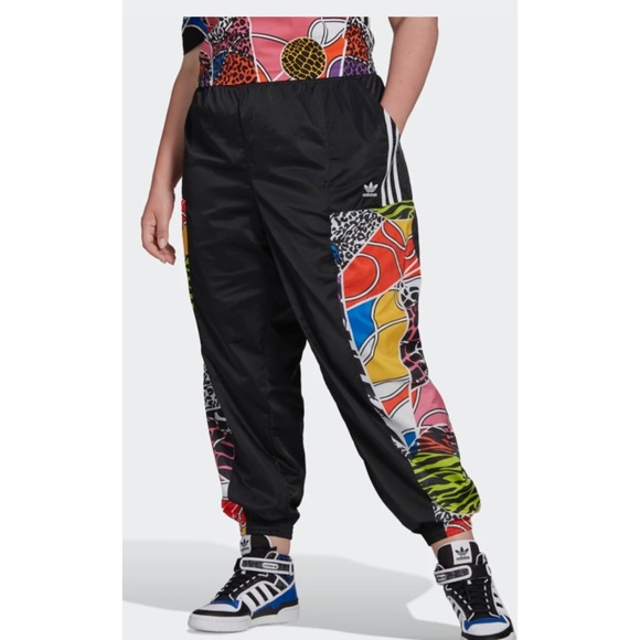 ADIDAS RICH MNISI PLUS SIZE TRACK PANTS - Picture 4 of 5